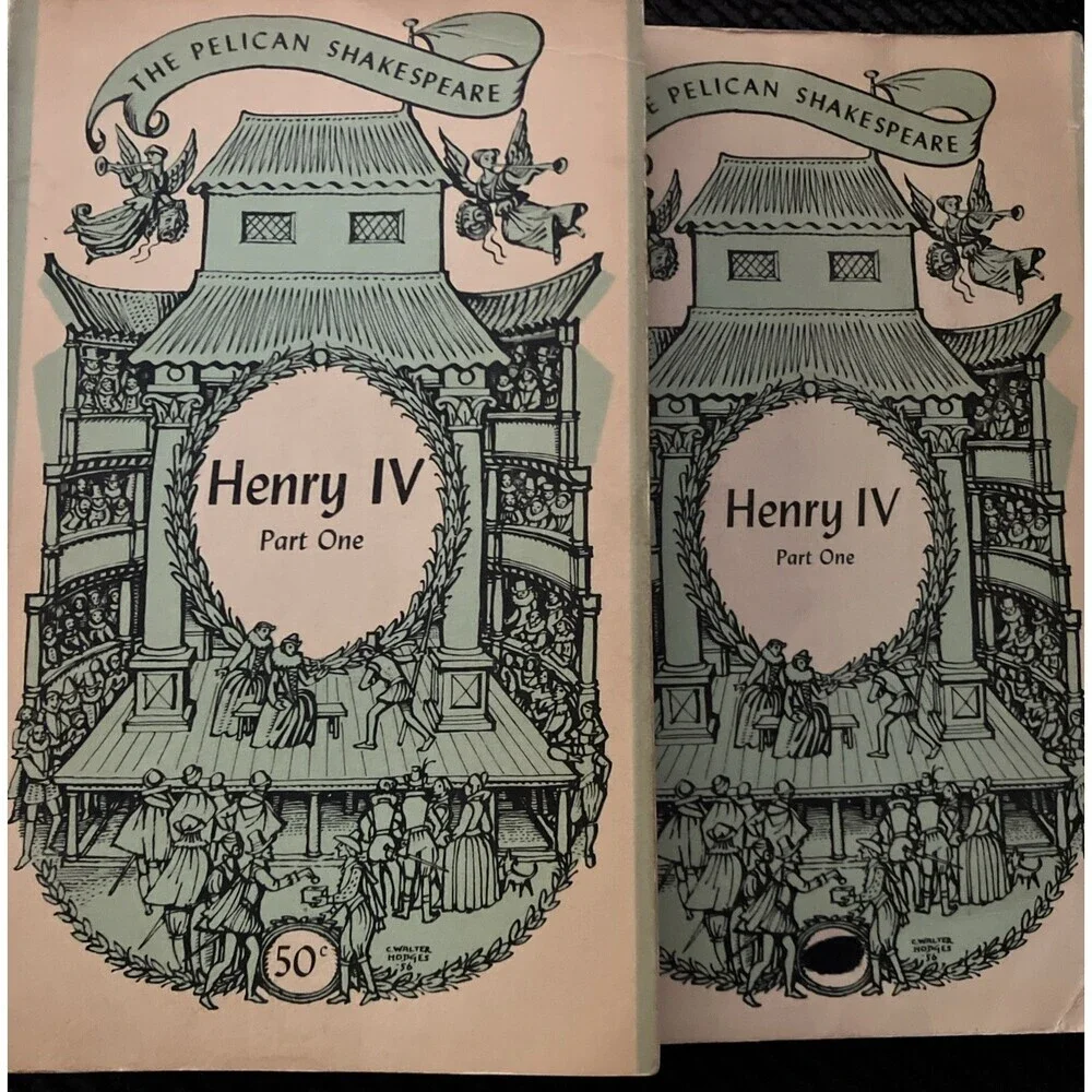 VNTG Pelican Shakespeare Paperback  5 Books 1960s 2 Are Henry IV TOTAL 6 Books